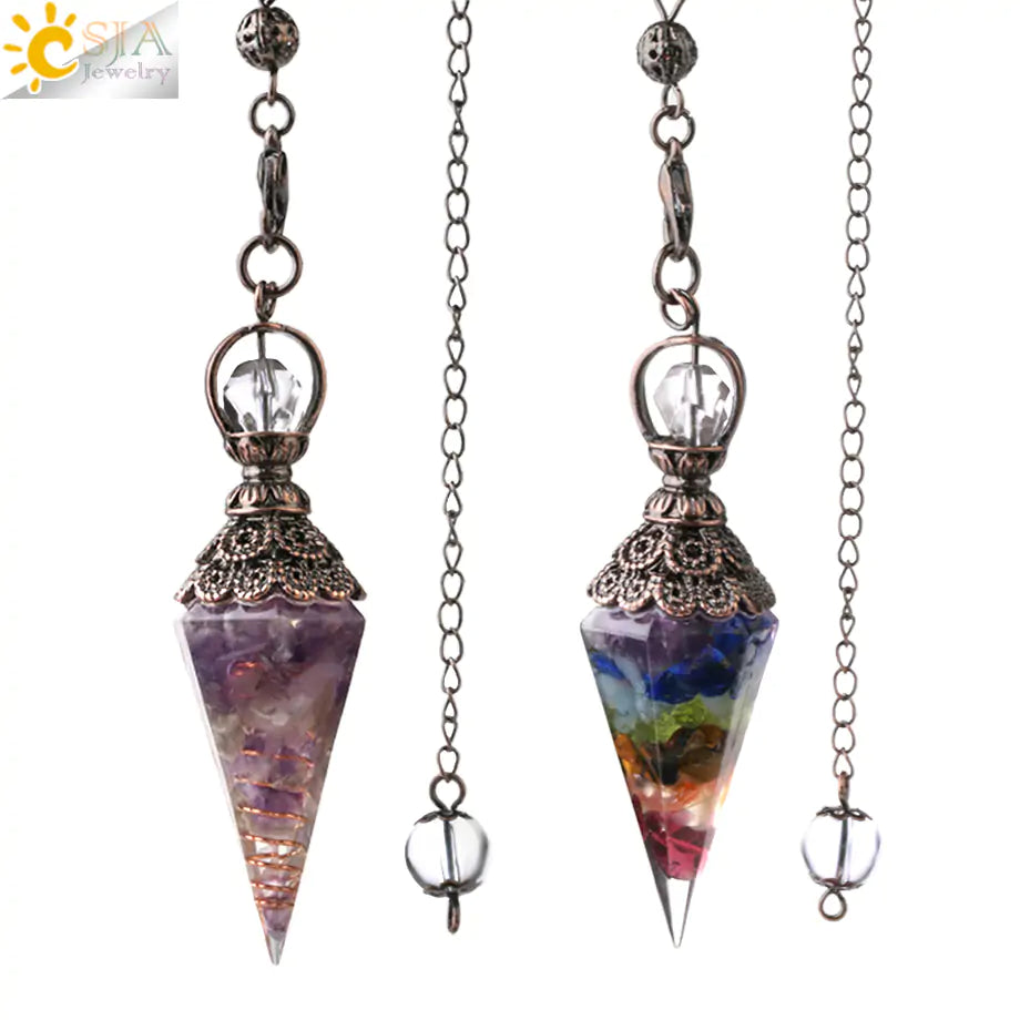 Chakra Healing Pendulum Crystals